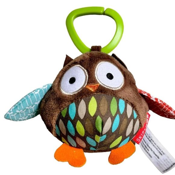 Skip Hop Bundle of 2 Silver Lining Cloud & Owl Colorful Hanging Stroller Toys. - Picture 3 of 5